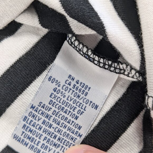 Ralph Lauren T Shirt Top LOT of 2 Womens XL Black Pink Striped V Neck Short Slv - Picture 5 of 9
